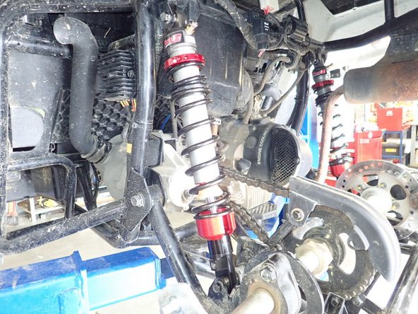 On Stage 1 and Stage 2, the left and the right shock are the same. Just install them with the shraeder nitrogen valve at the top of vehicle.