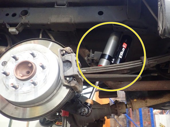 Same installation steps for 2.5" shocks.