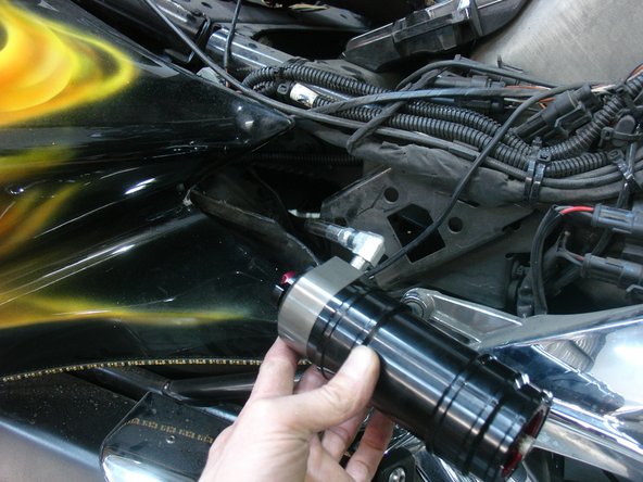 Removing the right side panel and the Under tail cover is necessary to perform installation.