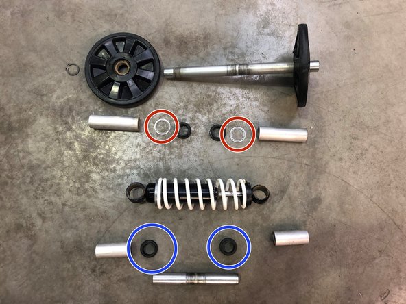 Remove the limiter strap and idle wheel.