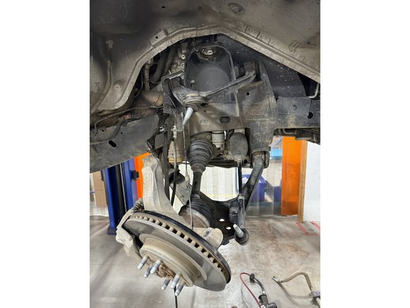 Remove the shock from the vehicle.