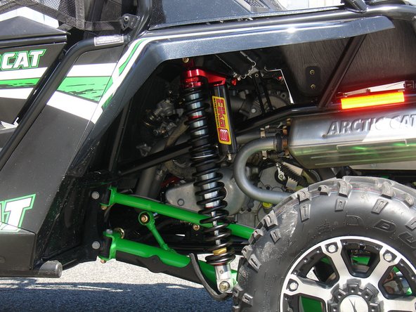 The Shraeder nitrogen valve must be at the top and facing towards the rear of the vehicle.