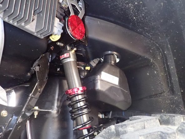 On Stage 1 and Stage 2, the left and the right shock are the same. Just install them with the shraeder nitrogen valve at the top of vehicle, and the valve facing outside.