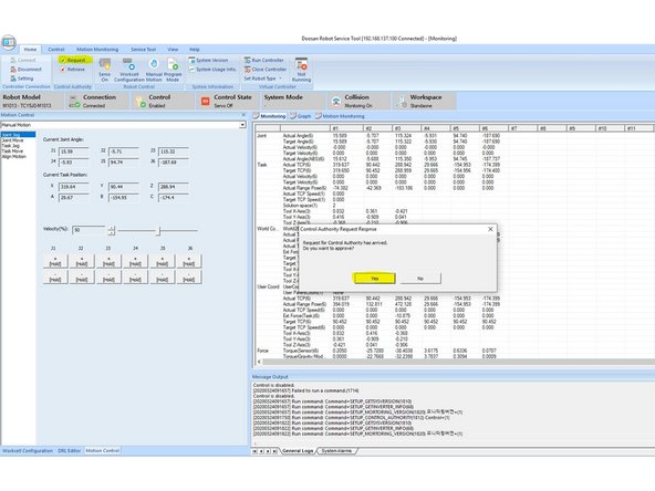 In the Home tab click on Request