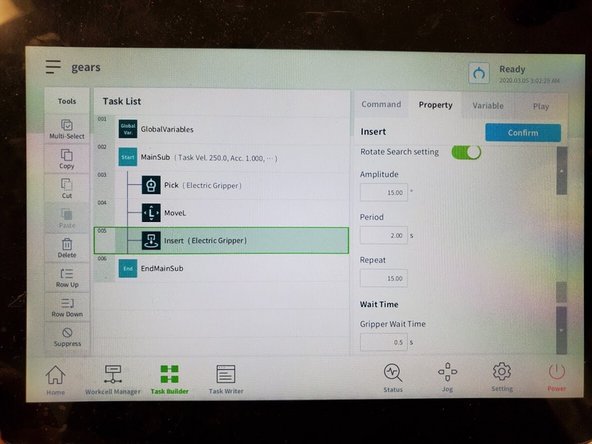 confirm, save, and test