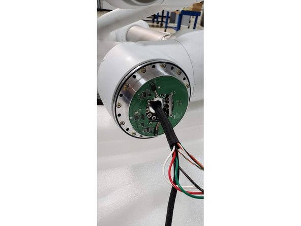 Insert the cables through the joint