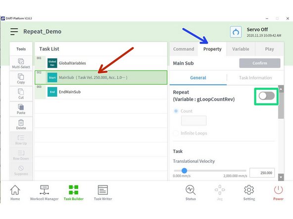 You can create a Repeat condition for the entire task