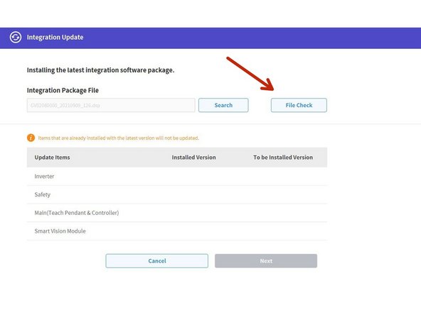 The  Md5 file checker will run, wait for it to complete this process.