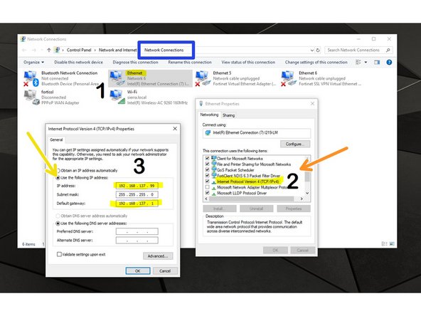 Go to --&gt; Control Panel &gt; Network and Internet &gt; Network Connections (change adapter settings)