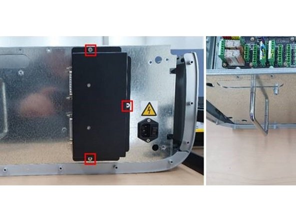 Unscrew the Junction Board bolts