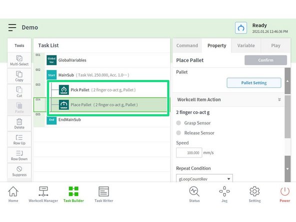 Tap on the Property Tab