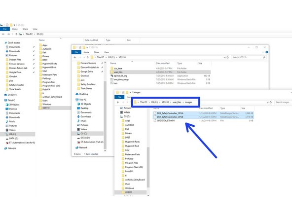 And paste to the next path --&gt; C:\XDS110\user_files\images