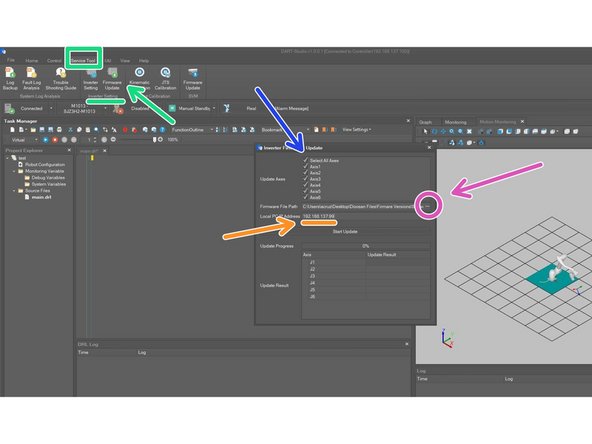 Go to Service Tool tab then click on Inverter Setting SECTION Firmware Update