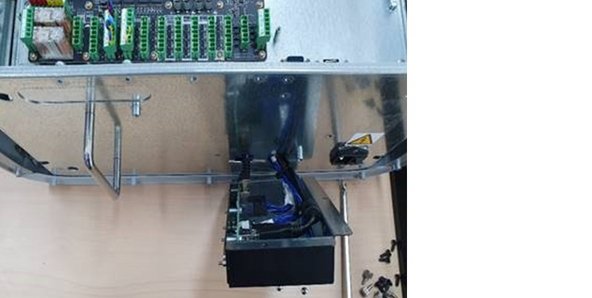 You can find the cable connections inside