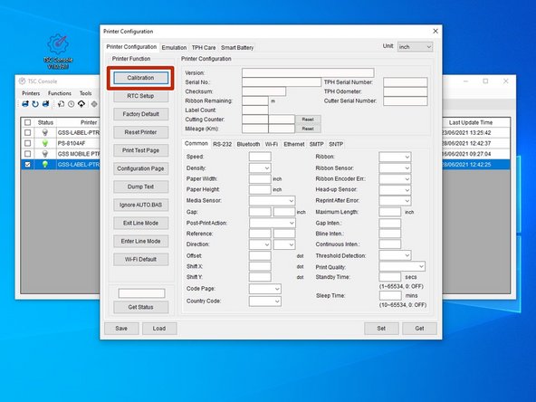 Double click the printer name, 'GSS-LABEL-PTR-I,' to open up the Printer Configuration Menu.