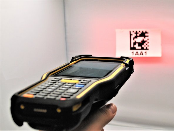 Scan any kind of bar code at a close range to initially test it.