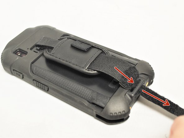 Fold the strap back onto itself to Velcro it in place.