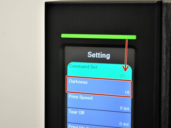 Confirm that the 'Command Set' reads as 'ZPL2.'