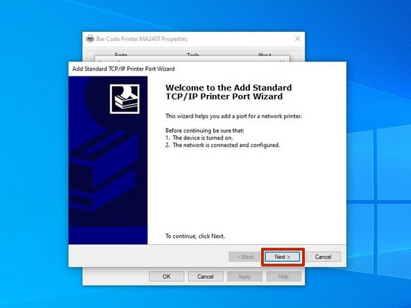 This should open a port wizard; hit &quot;Next.&quot;