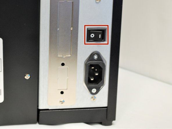 Make sure the power switch is off.