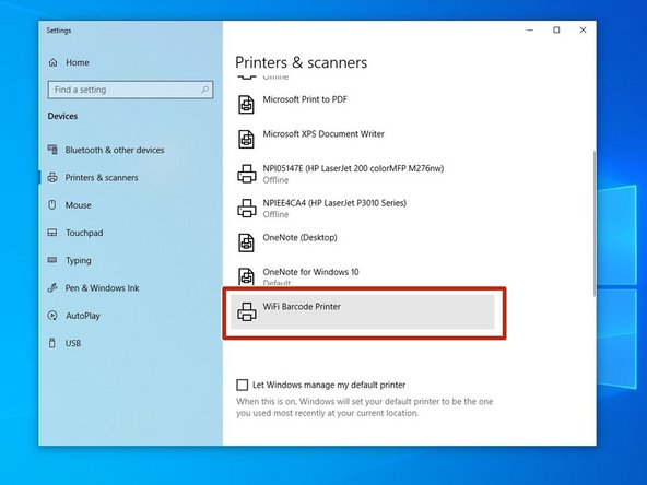 Check your Printers &amp; Scanners in Windows to verify setup has been completed.