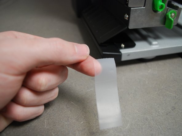 Test the orientation of the ribbon: