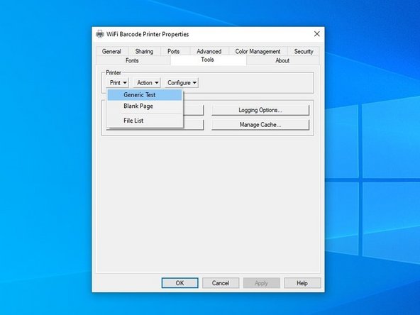 From the dropdown, select &quot;Generic Print&quot;.