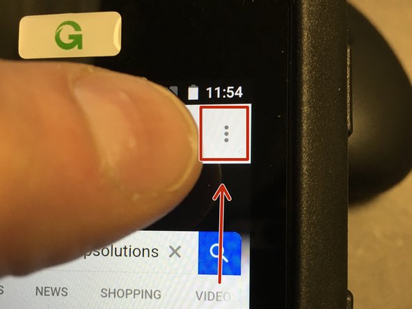 Press the Elipsis (Three dots) in the top right hand of the screen.