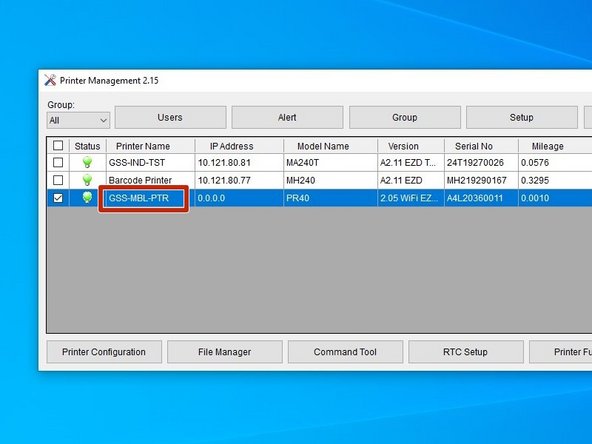 Hit the "Set" button in the bottom right of the window, and then close the window with the "X" button at the top right.