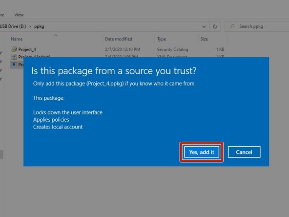 In the taskbar search bar, type &quot;work or school&quot; and select the &quot;Access Work or School&quot; option.