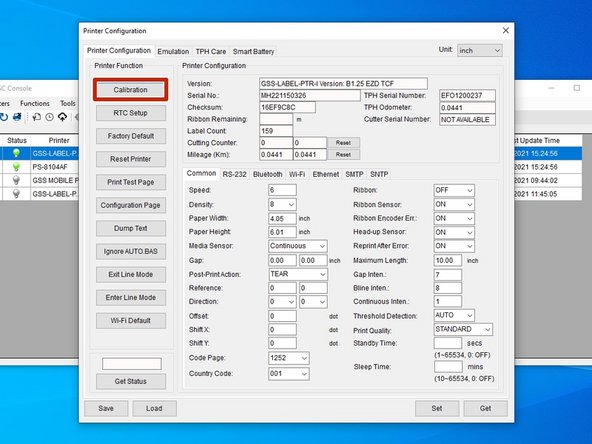 Once you have the printer selected, we'll calibrate it to make sure the settings are correct.