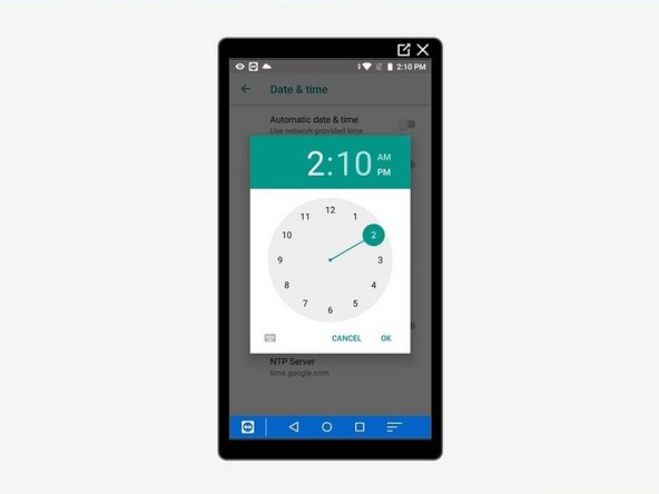 Choose the correct hour for you (11 for me) by tapping on the correct hour.