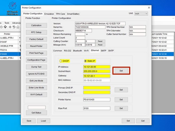 You can now change the IP to whatever you need it the 'IP Address' text box shown by the green box in picture 2.