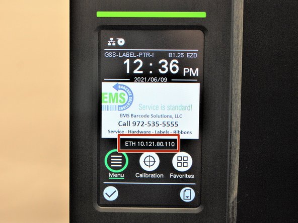 Is the label icon on the screen white or red?