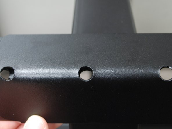 Align the holes appropriately to desired height.