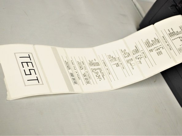 Once the printer is done printing, verify that the pages look like the example images.