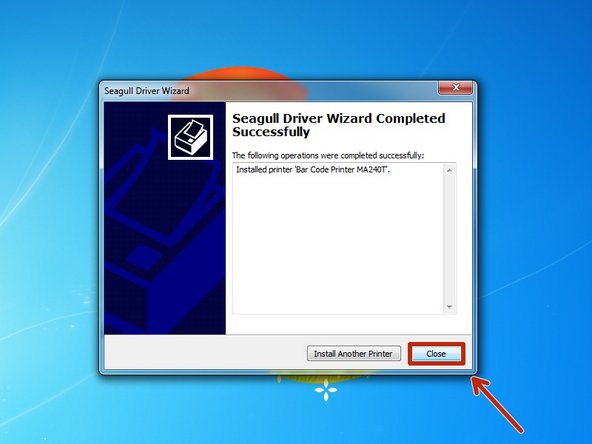 Once installation has been completed, hit the &quot;Close&quot; button.
