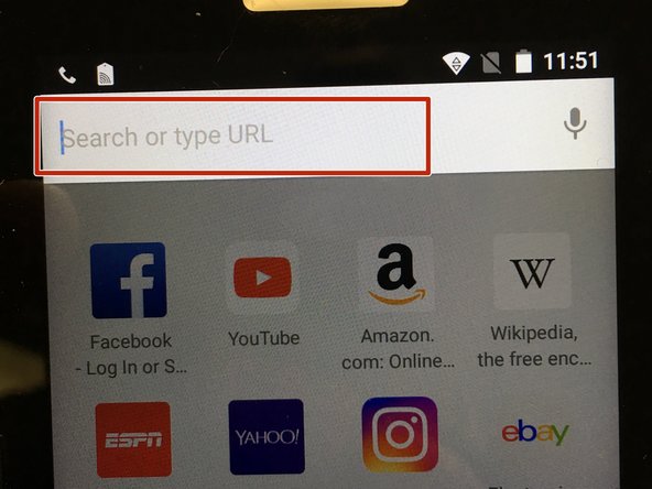 A window will open that will allow a user to enter the IP address or web address that is wanted