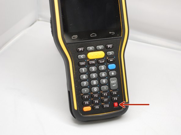 Press and hold the power button then wait until the LED screen displays the image shown in image 2.