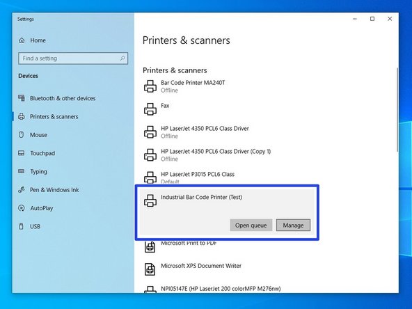 At this point, make sure to unplug any cables directly connecting the printer to the computer, so that they are only connected via the network. This to make sure that you can print through the port you just set up.