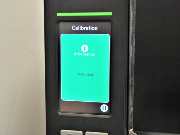 The printer will now self-calibrate; several blank labels will be printed in the process.