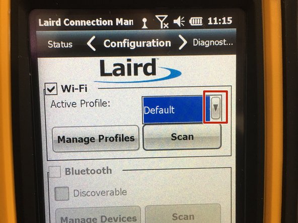 After committing to the SSID setup, you'll return to the &quot;Configuration&quot; menu.