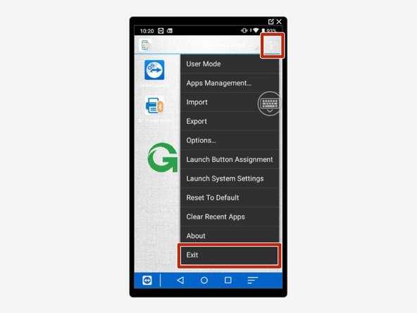 Enable Admin Mode as shown in Step 2.