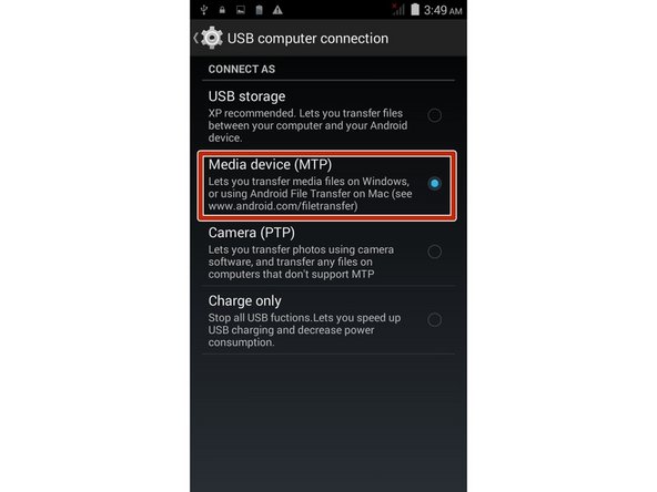 Connect the device to your PC using the Micro USB Cable