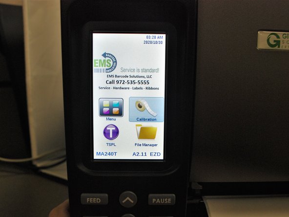 Press the &quot;Feed&quot; button, to make sure the labels lineup with the tear-off edge when they eject.