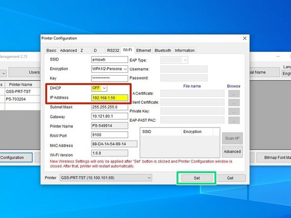 Repeat the last 3 parts of Step 1, and then go to the "Wi-Fi" tab.