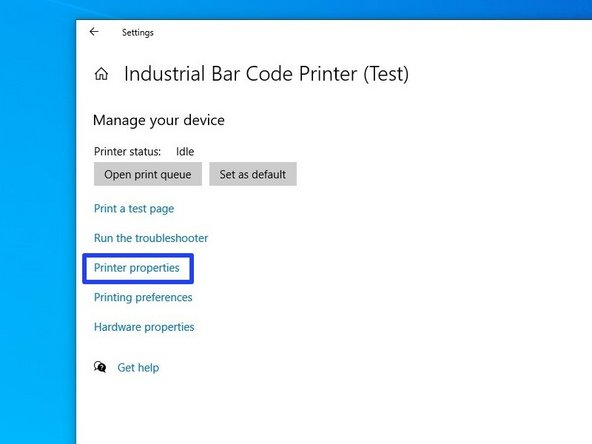 Open the &quot;Printers &amp; Scanners&quot; menu. Click on the printer we just installed a port for.