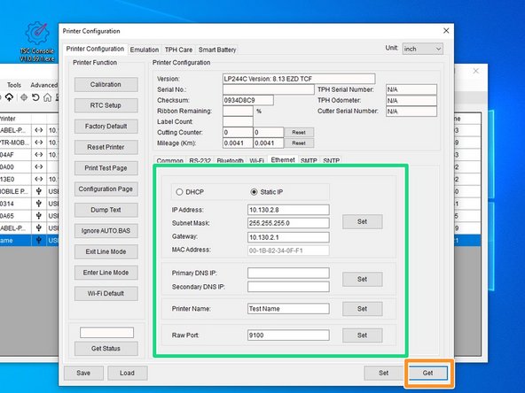 Click on 'Get' in the bottom right hand of the pop up, shown by the orange box.