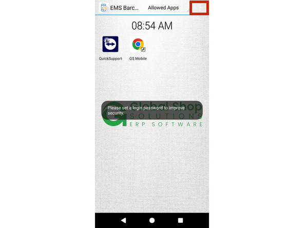 Tap the three-dot dropdown menu icon in the top-right corner, as shown in the red box in the first photo.