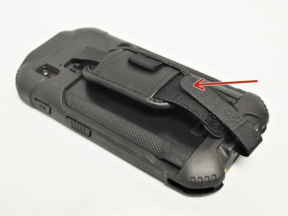 Fold the strap back onto itself to Velcro it in place.